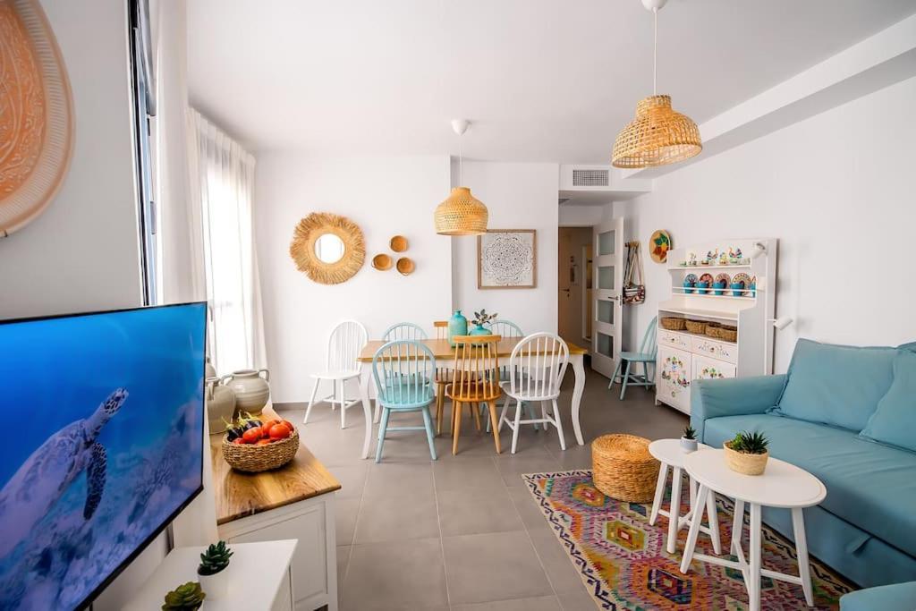 Apartamento Apartamento azul de Rota Exterior foto